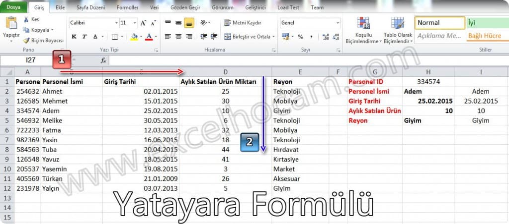 excel_yatayara_formulu